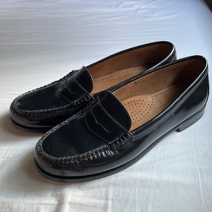 G.H. Bass & Co Wayfarer Black Leather Penny Loafers